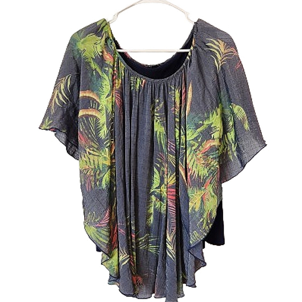 Zac & Rachel Woman Gauze Flutter Top 1X